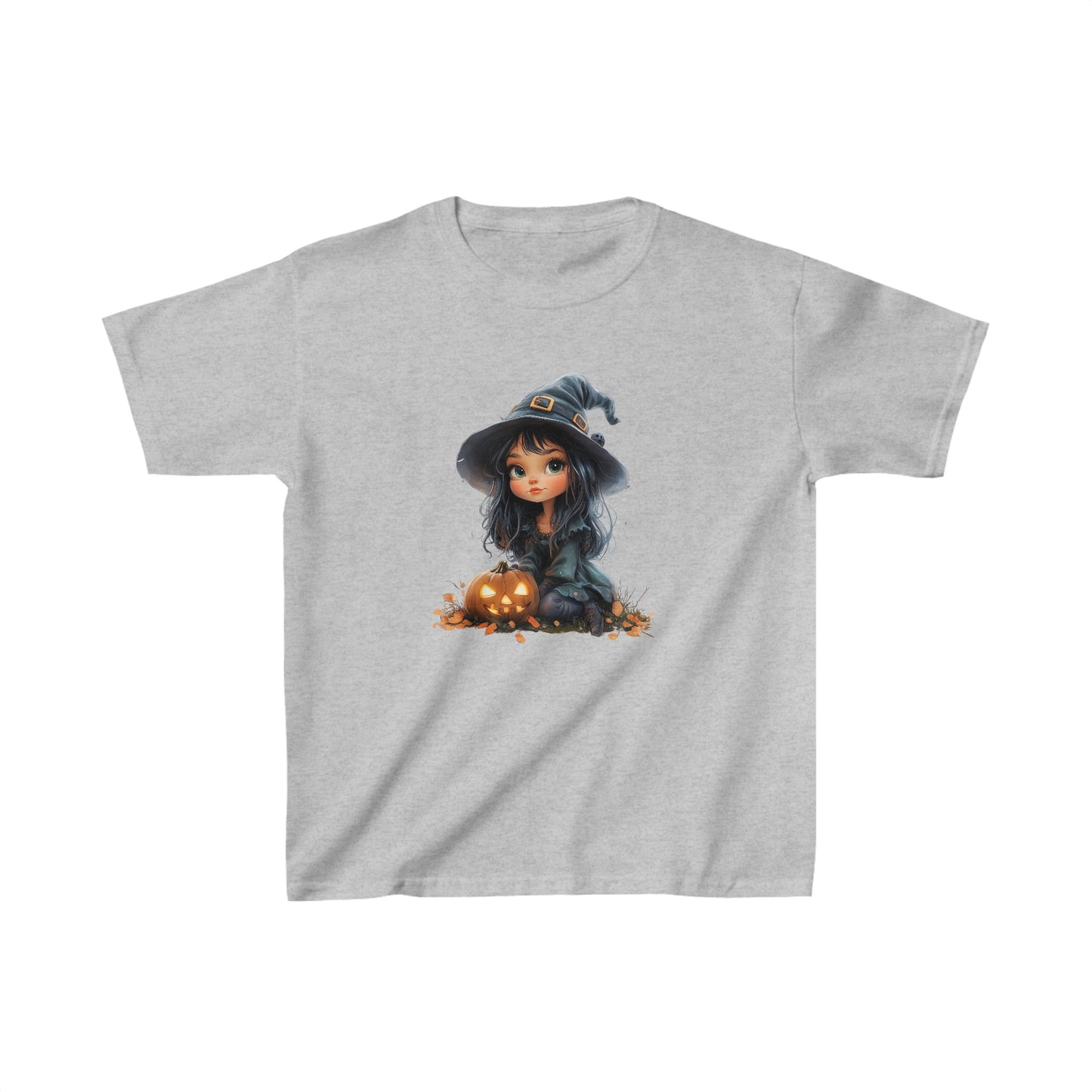 Kids Heavy Cotton™ Tee - Halloween Girl 1 - CutieQ Shop