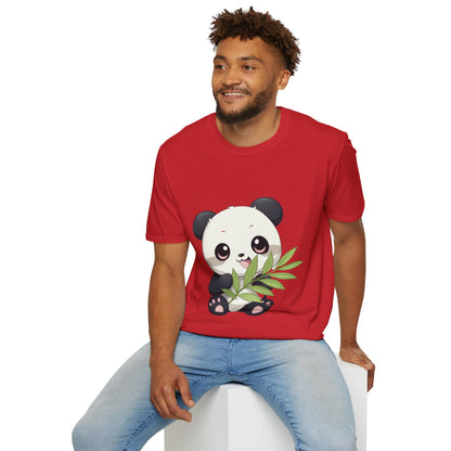 Unisex Softstyle T-Shirt - Panda Loves Bamboo - CutieQ Shop