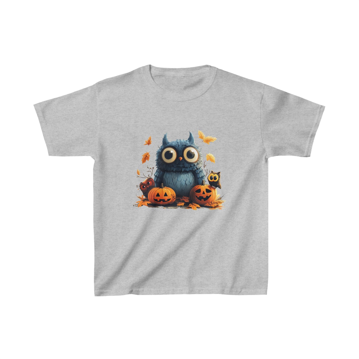 Kids Heavy Cotton™ Tee - Owl 1 - CutieQ Shop