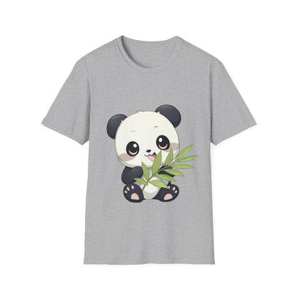 Unisex Softstyle T-Shirt - Panda Loves Bamboo - CutieQ Shop