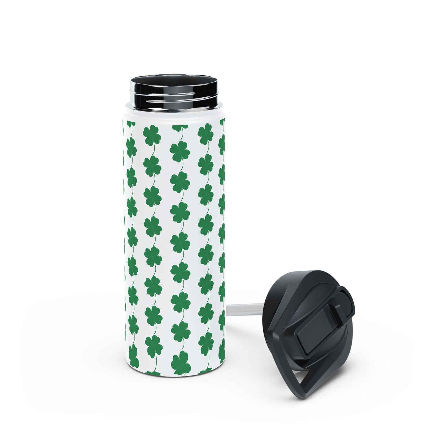 Stainless Steel Water Bottle, Standard Lid - Clover Leaf - CutieQ Shop