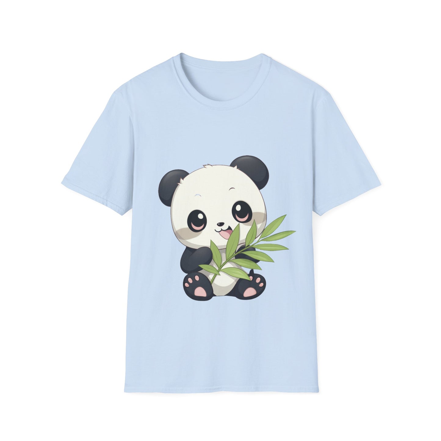 Unisex Softstyle T-Shirt - Panda Loves Bamboo - CutieQ Shop