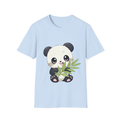 Unisex Softstyle T-Shirt - Panda Loves Bamboo - CutieQ Shop