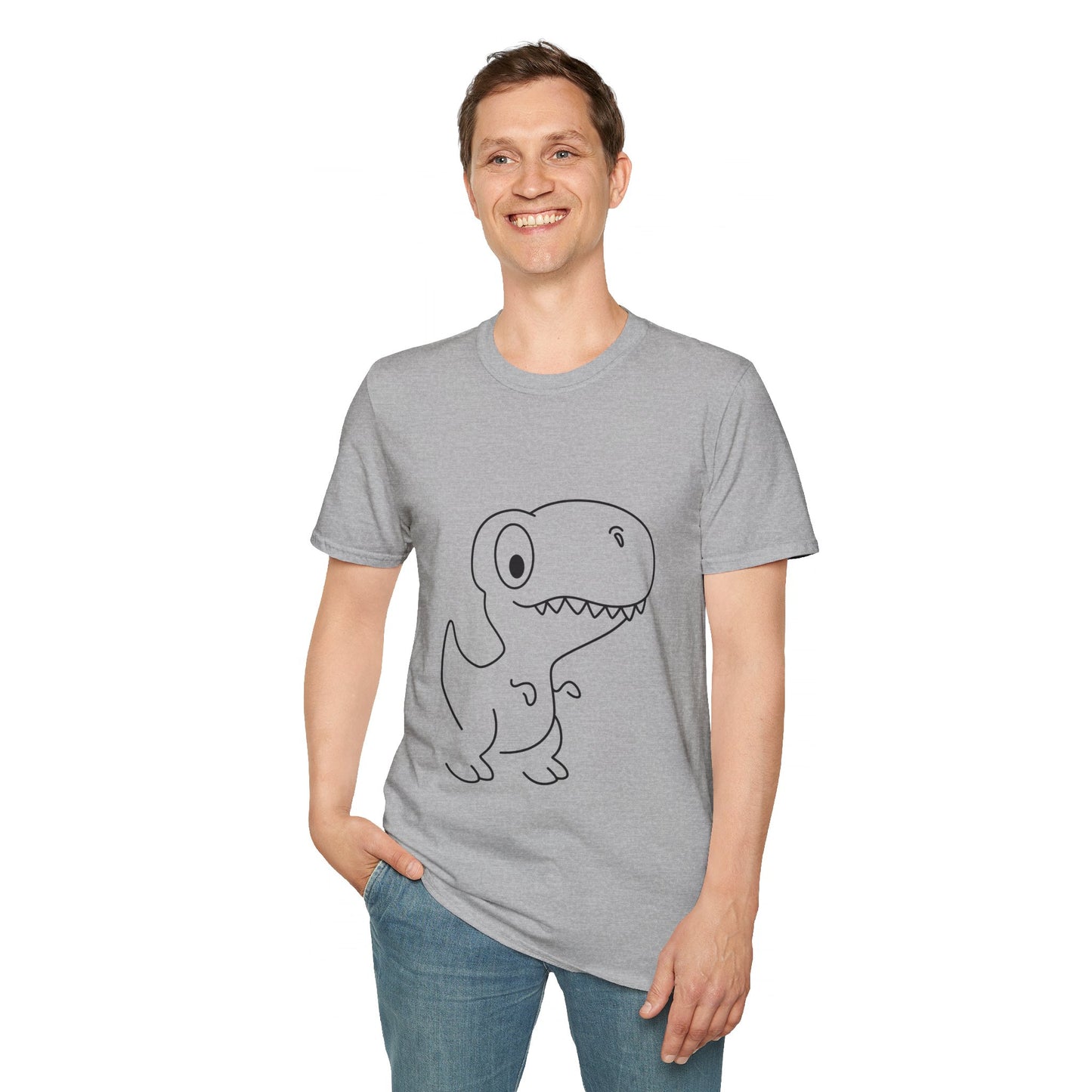 Unisex Softstyle T-Shirt - Dino - CutieQ Shop