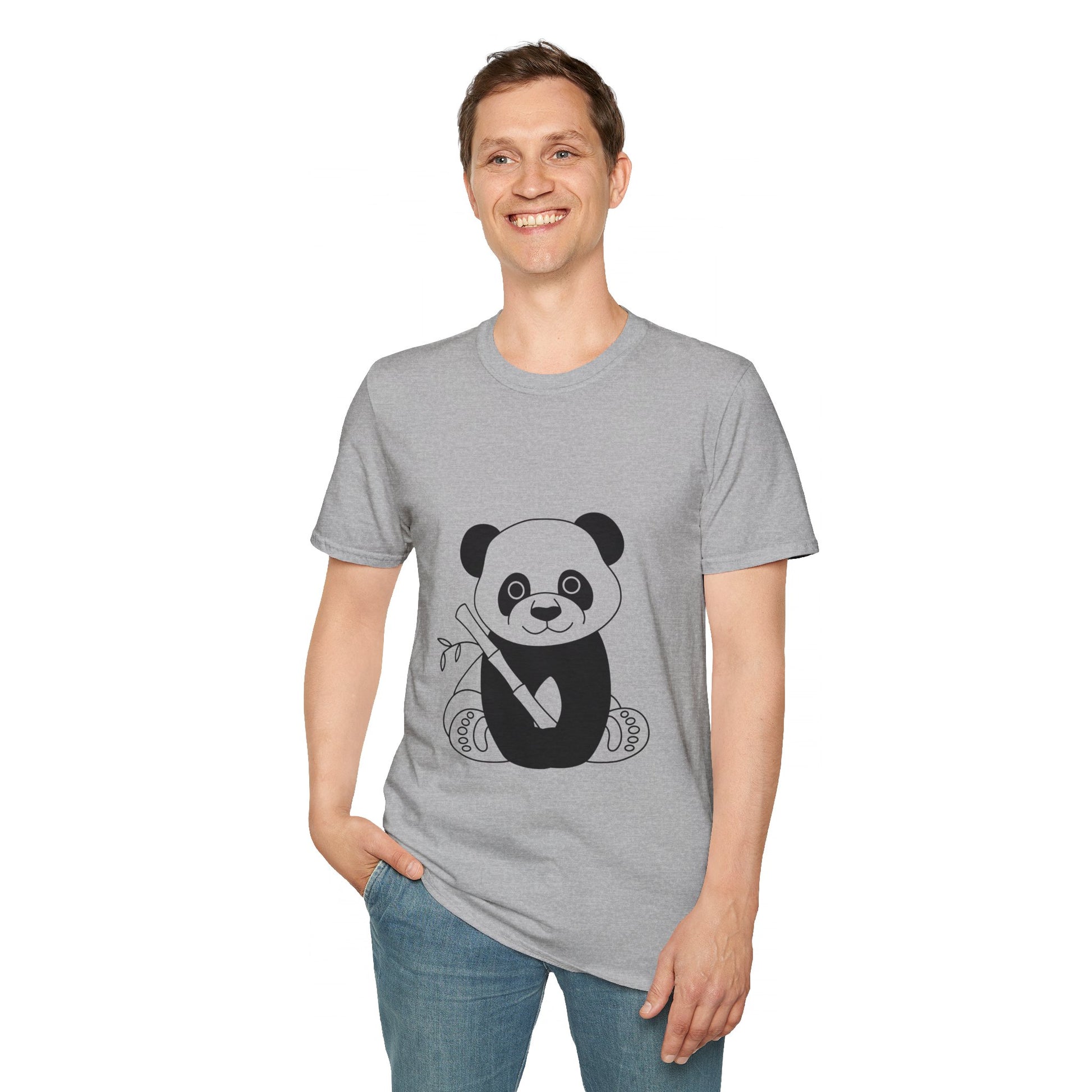 Unisex Softstyle T-Shirt - Panda - CutieQ Shop