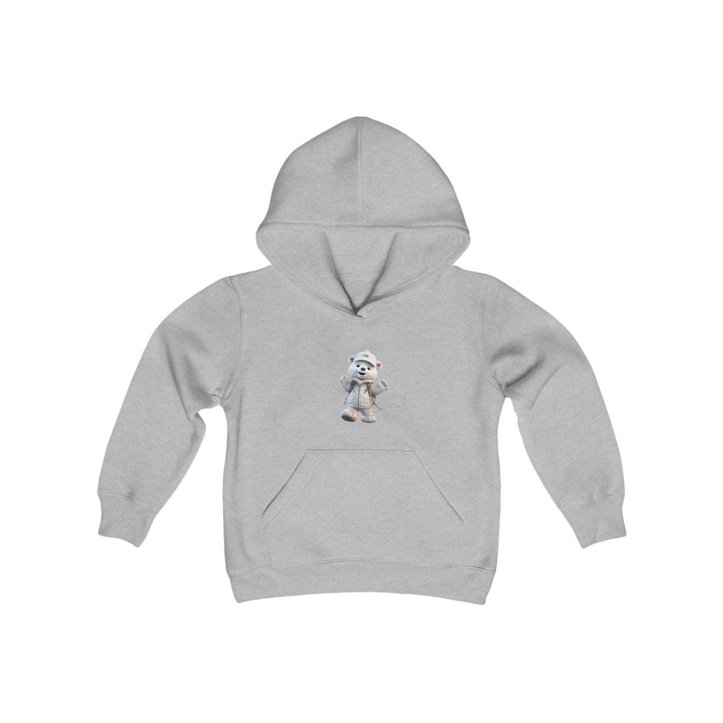 Youth Heavy Blend Hooded Sweatshirt - Polar Bear - CutieQ Shop