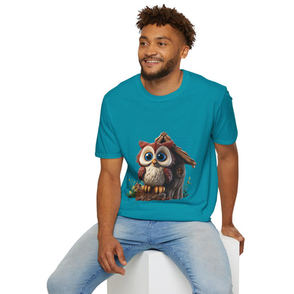 Unisex Softstyle T-Shirt - Owl and Treehouse - CutieQ Shop