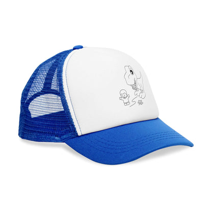 Mesh Cap - Dino Chasing Little People - CutieQ Shop