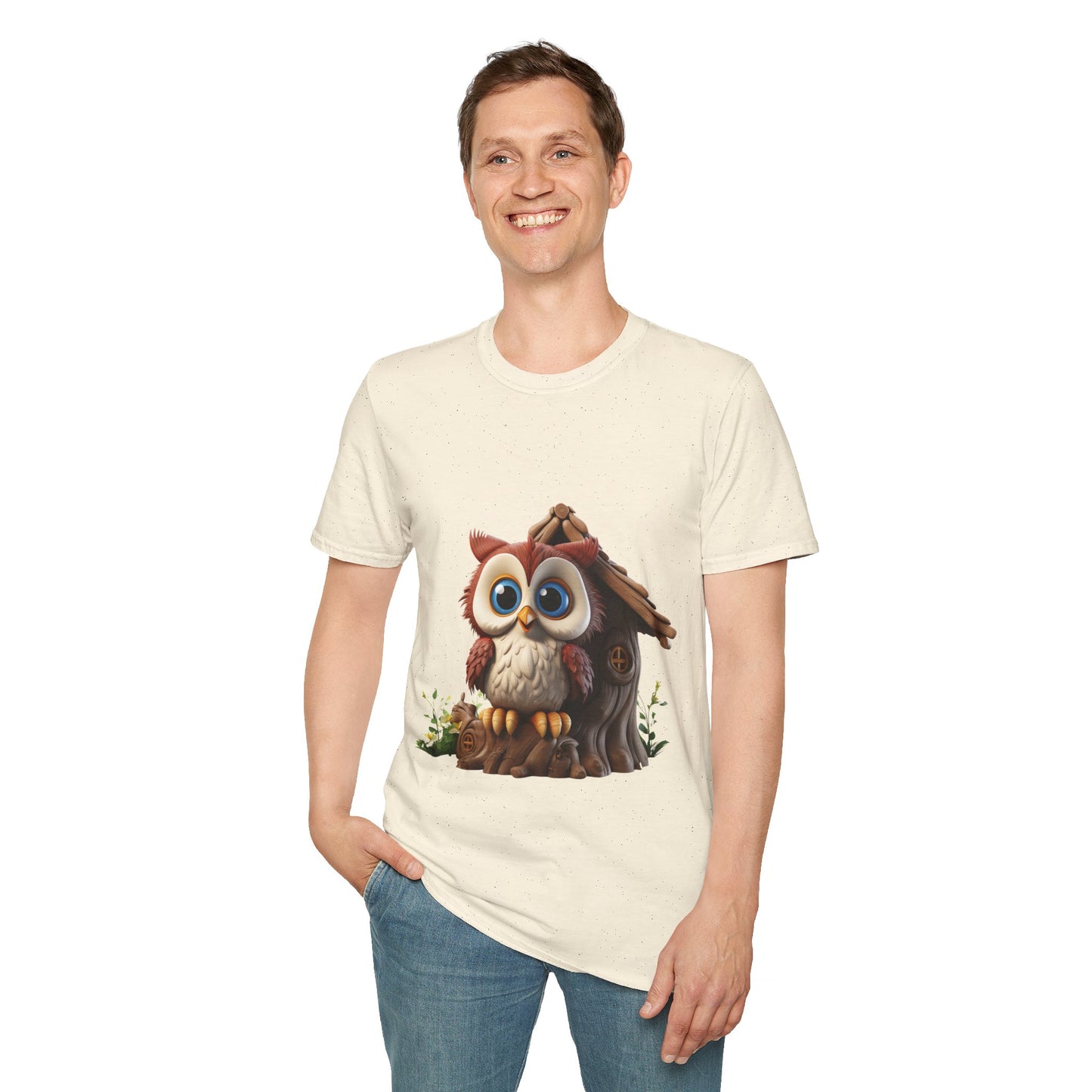 Unisex Softstyle T-Shirt - Owl and Treehouse - CutieQ Shop