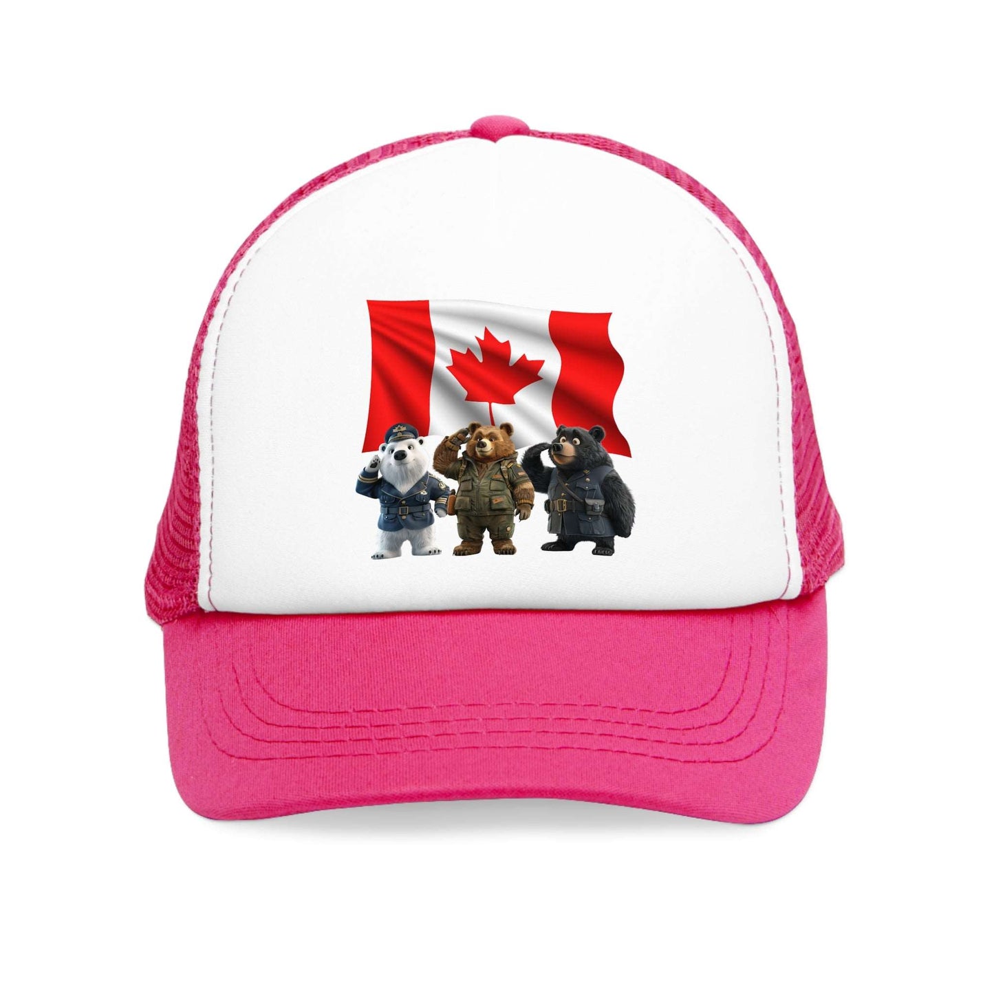 Mesh Cap - Three Bears Saluting - CutieQ Shop