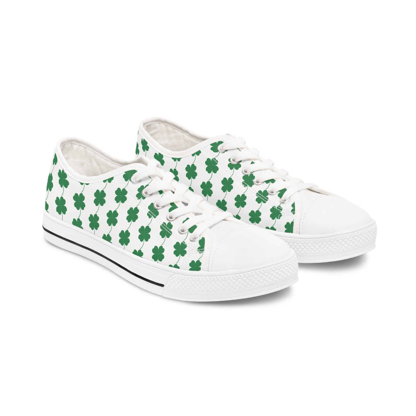 Women's Low Top Sneakers - Clover Leaf - CutieQ Shop