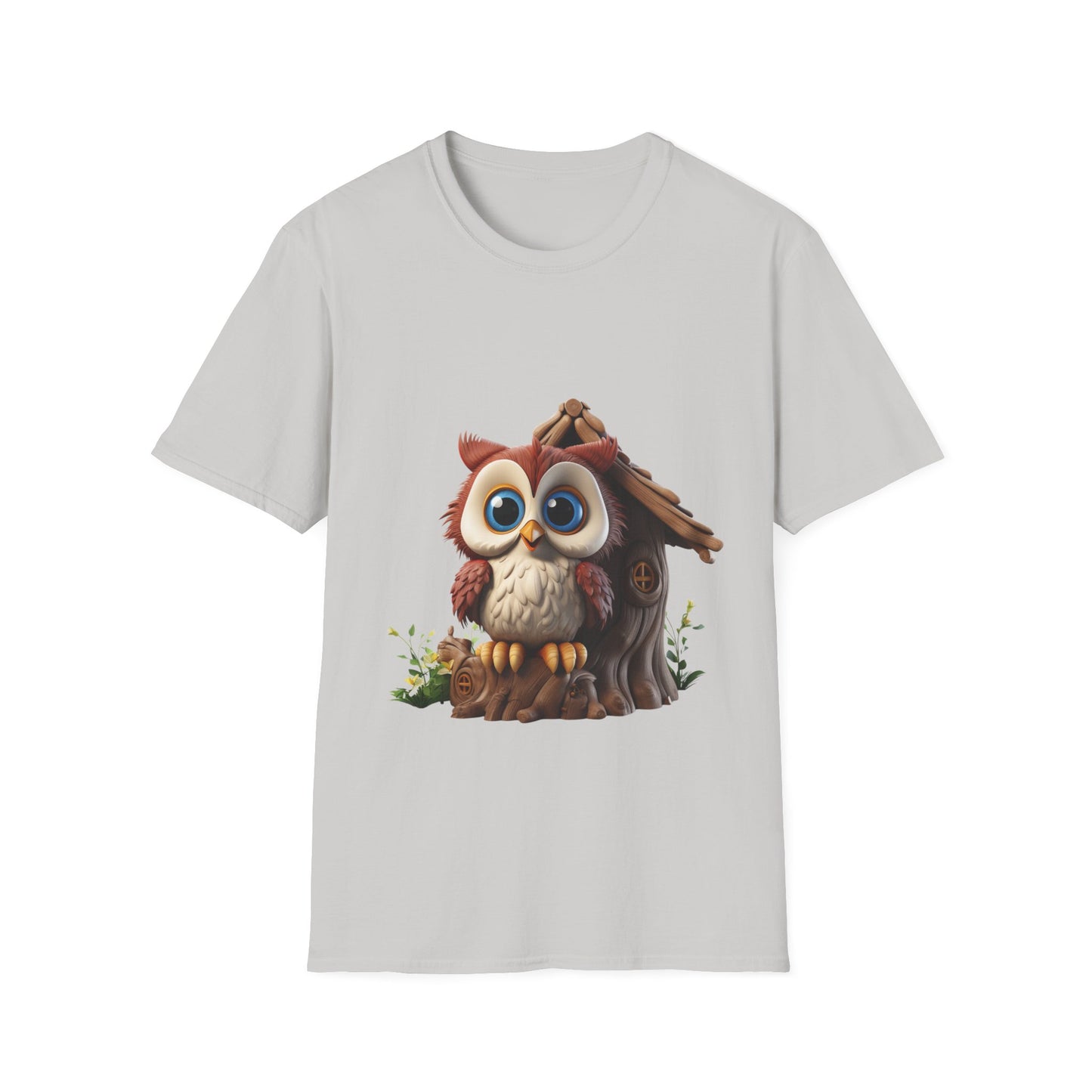 Unisex Softstyle T-Shirt - Owl and Treehouse - CutieQ Shop