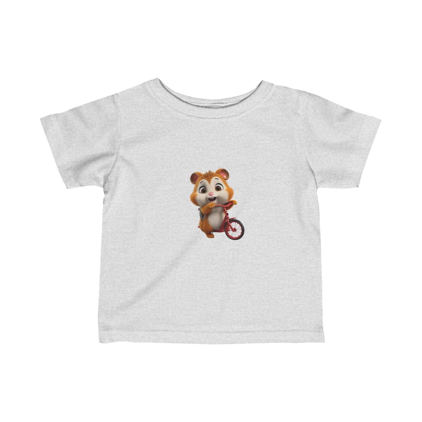 Infant Fine Jersey Tee - Hamster on Bike - CutieQ Shop