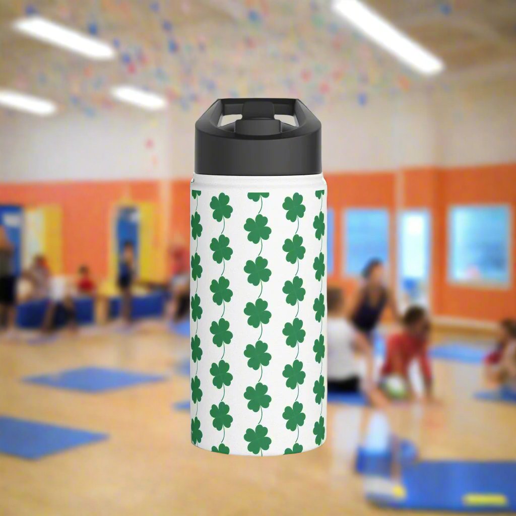 Stainless Steel Water Bottle, Standard Lid - Clover Leaf - CutieQ Shop