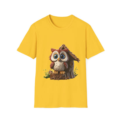 Unisex Softstyle T-Shirt - Owl and Treehouse - CutieQ Shop