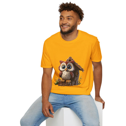 Unisex Softstyle T-Shirt - Owl and Treehouse - CutieQ Shop