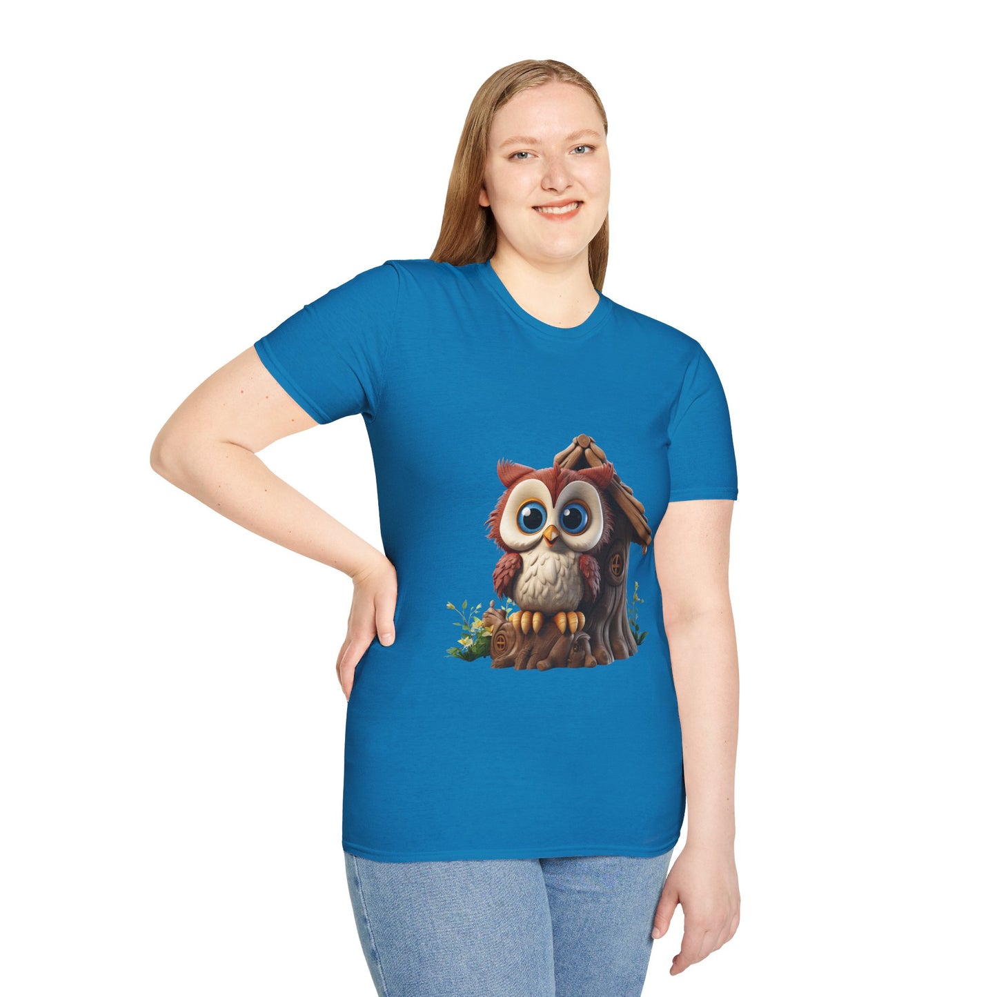 Unisex Softstyle T-Shirt - Owl and Treehouse - CutieQ Shop