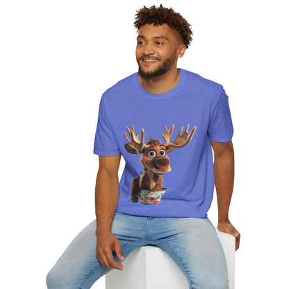 Unisex Softstyle T-Shirt - Moose Likes Planting - CutieQ Shop