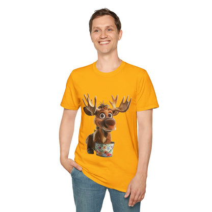 Unisex Softstyle T-Shirt - Moose Likes Planting - CutieQ Shop