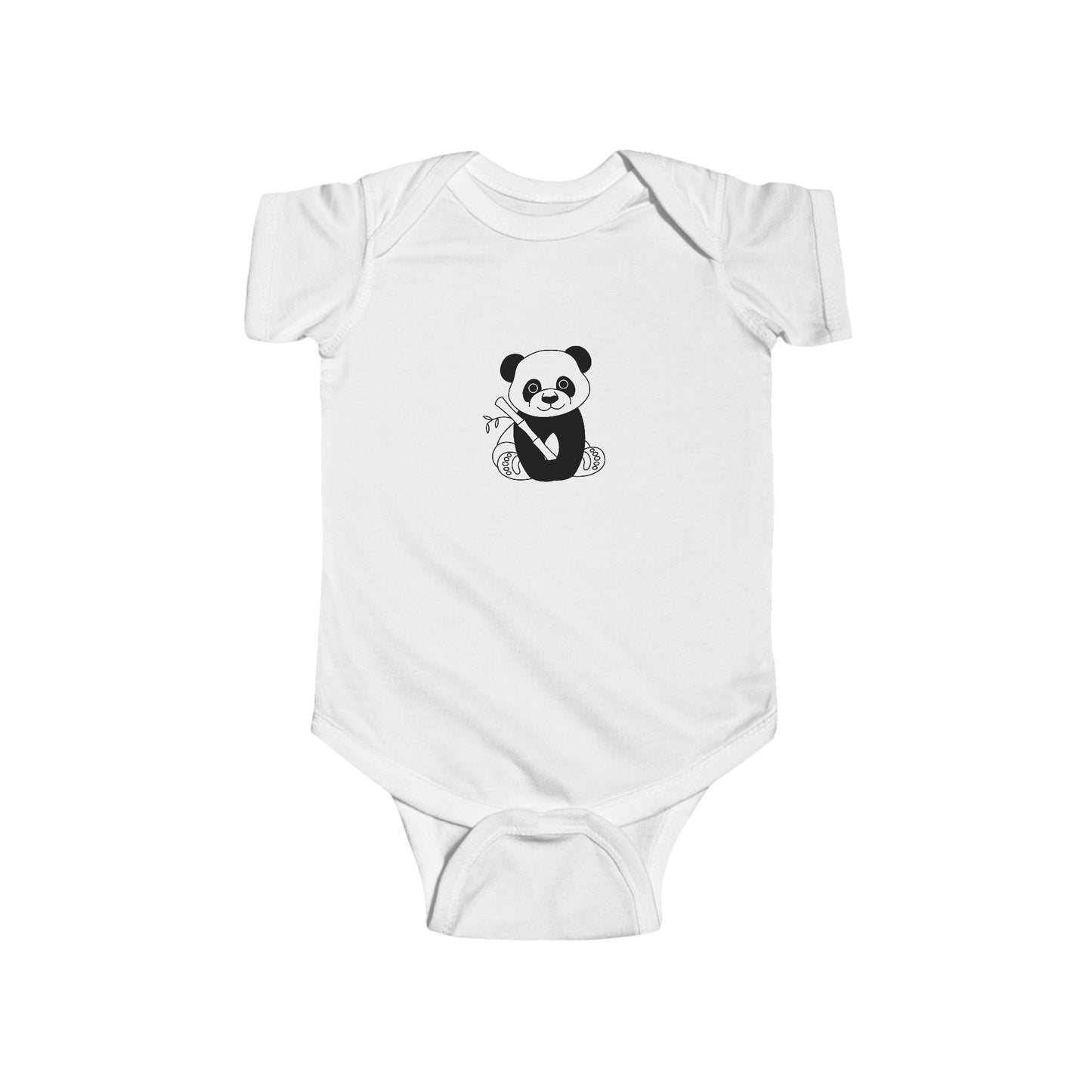 Infant Fine Jersey Bodysuit - Panda - CutieQ Shop