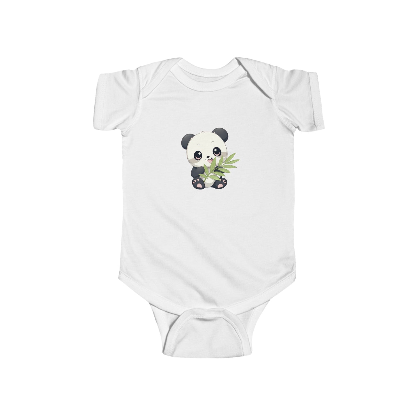 Infant Fine Jersey Bodysuit - Panda Loves Bamboo - CutieQ Shop