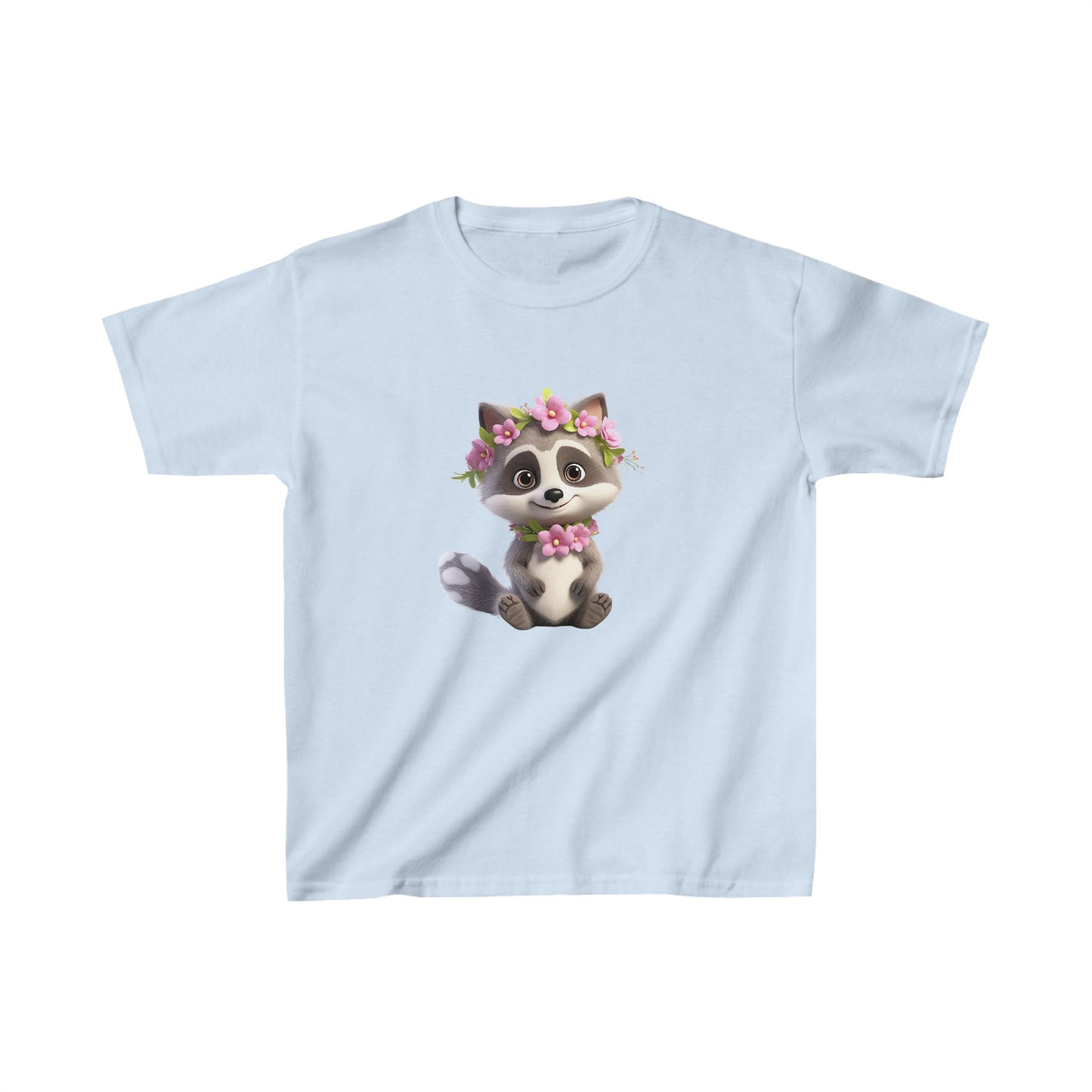 Kids Heavy Cotton™ Tee - Raccoon - CutieQ Shop