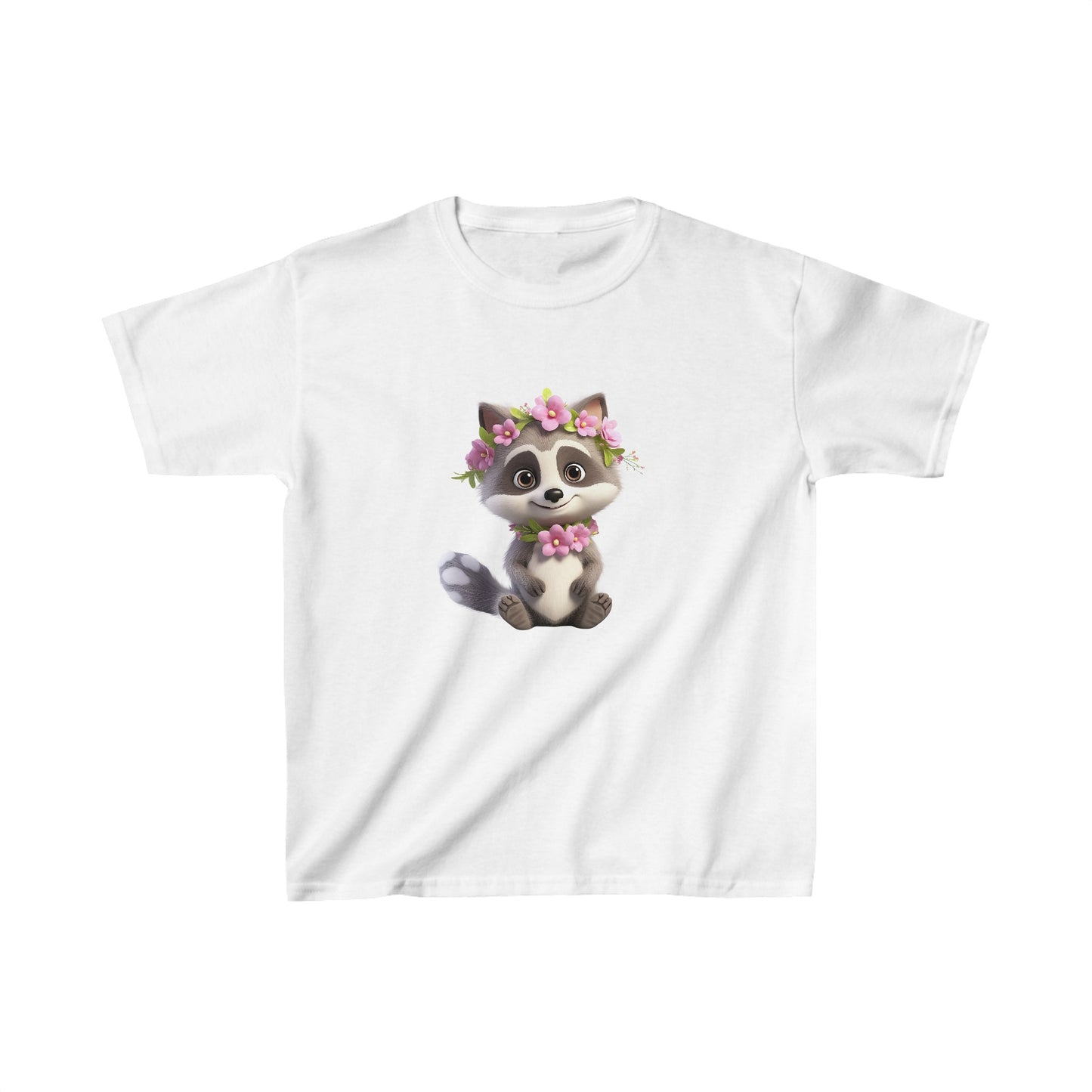 Kids Heavy Cotton™ Tee - Raccoon - CutieQ Shop