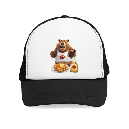 Mesh Cap - Grizzly Bear Loves Pancakes - CutieQ Shop