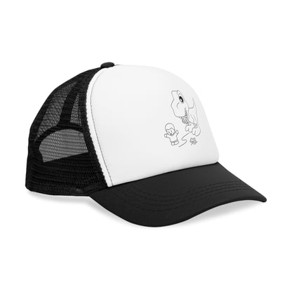 Mesh Cap - Dino Chasing Little People - CutieQ Shop