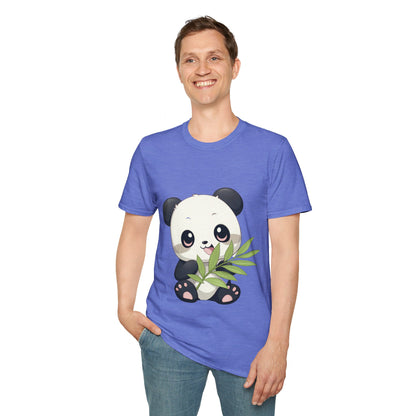 Unisex Softstyle T-Shirt - Panda Loves Bamboo - CutieQ Shop