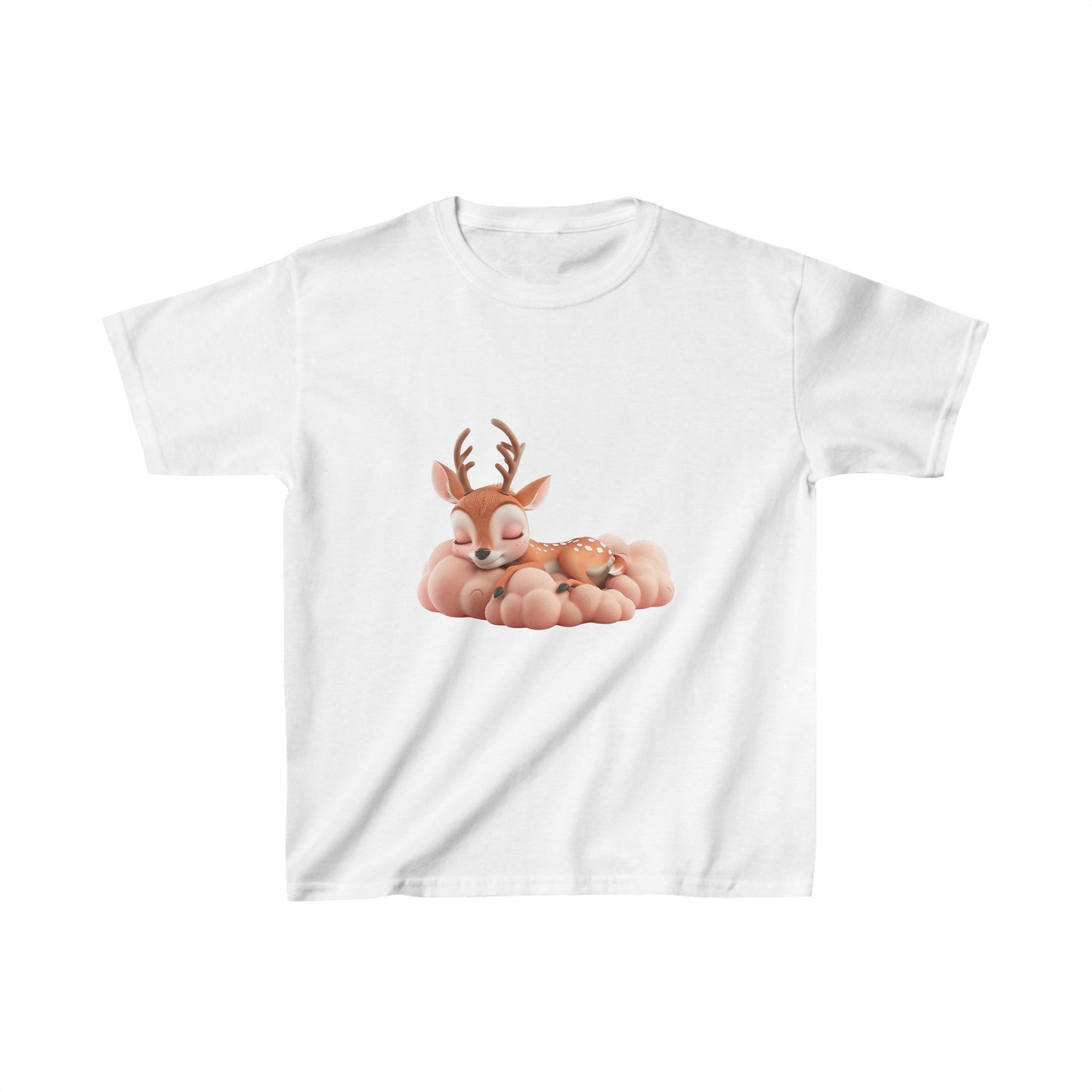 Kids Heavy Cotton™ Tee - Sleeping Deer - CutieQ Shop