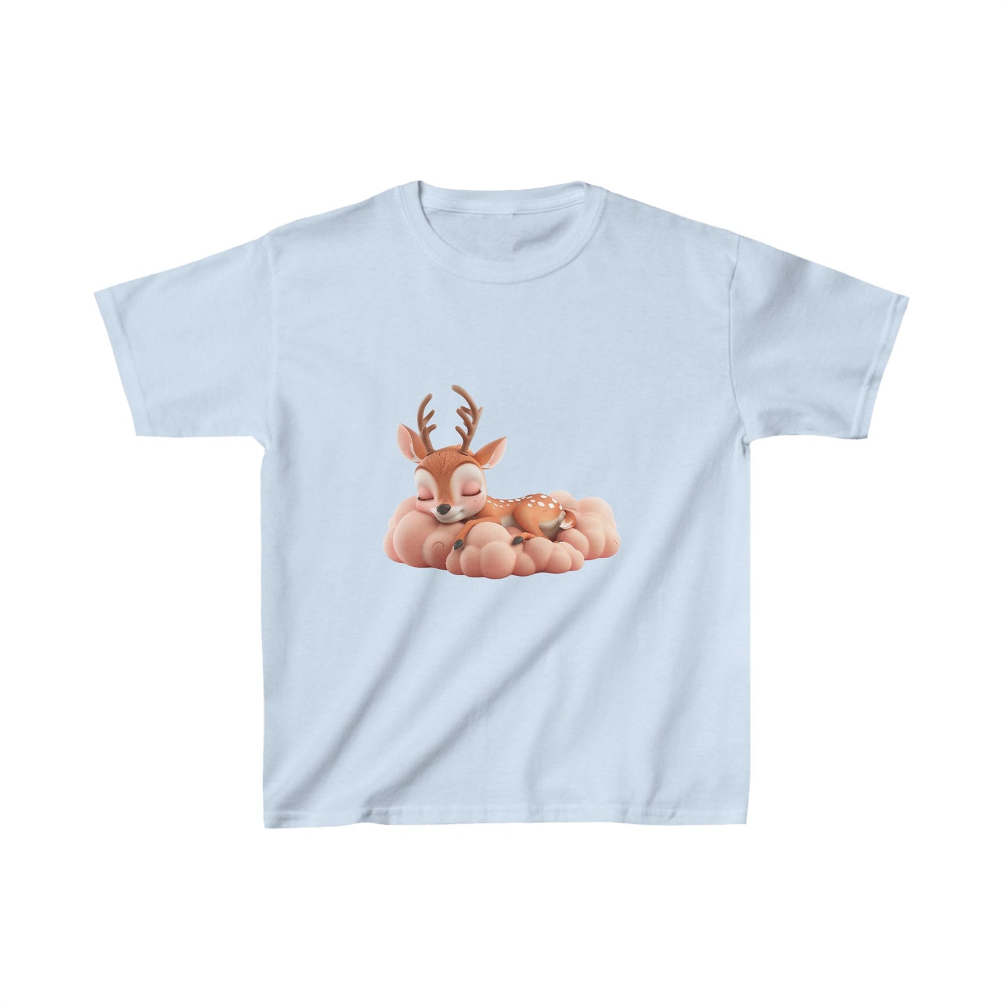 Kids Heavy Cotton™ Tee - Sleeping Deer - CutieQ Shop