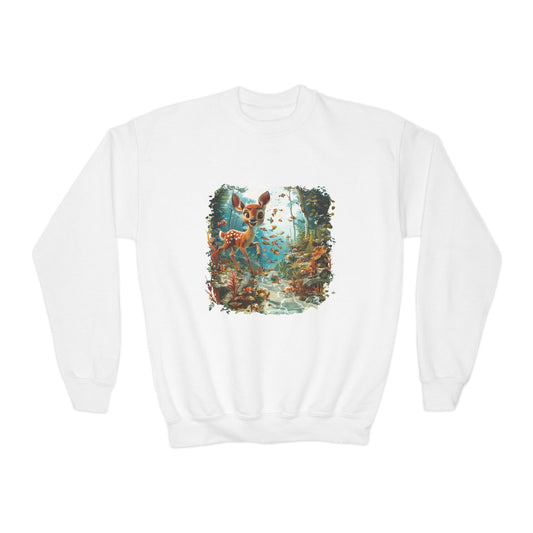 Youth Crewneck Sweatshirt - Deer in the Forest