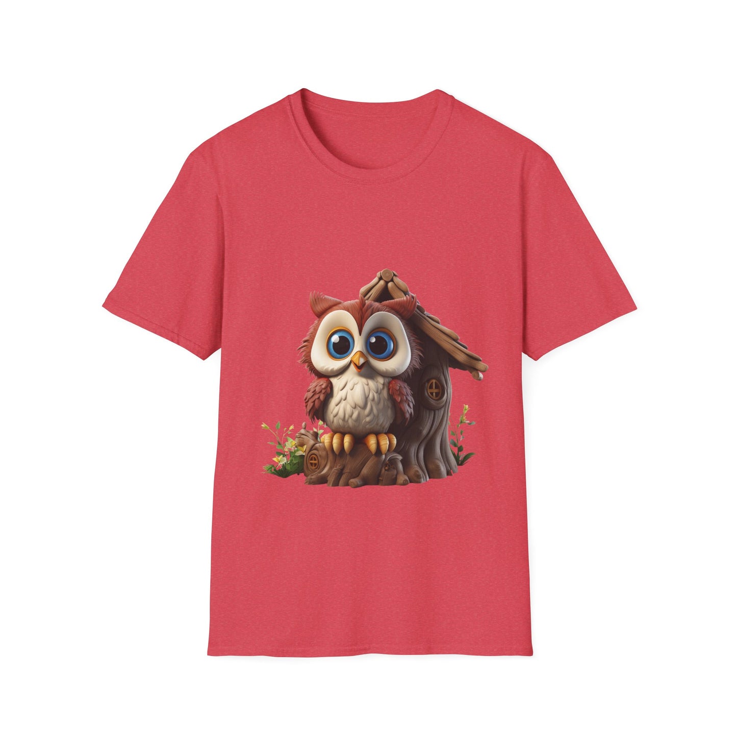 Unisex Softstyle T-Shirt - Owl and Treehouse - CutieQ Shop