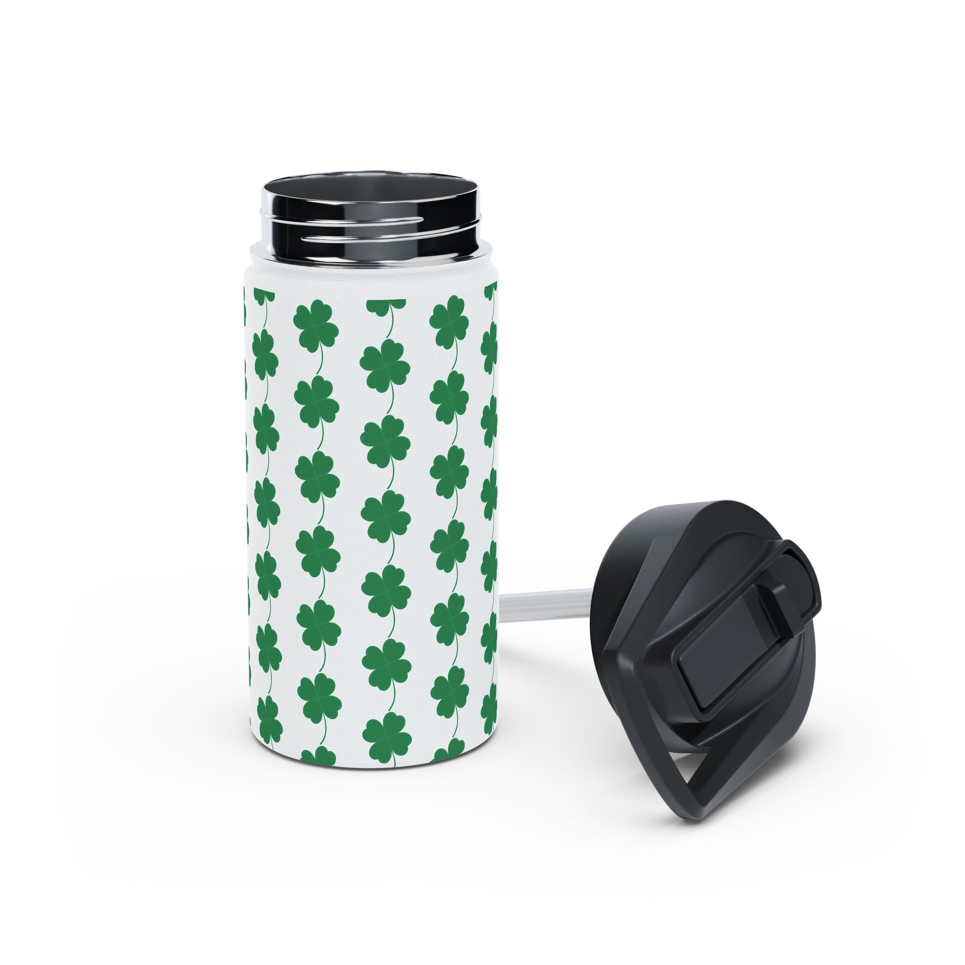 Stainless Steel Water Bottle, Standard Lid - Clover Leaf - CutieQ Shop