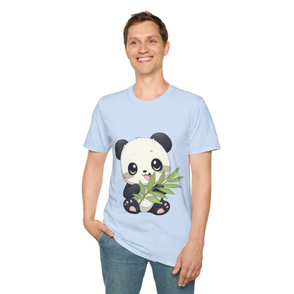 Unisex Softstyle T-Shirt - Panda Loves Bamboo - CutieQ Shop